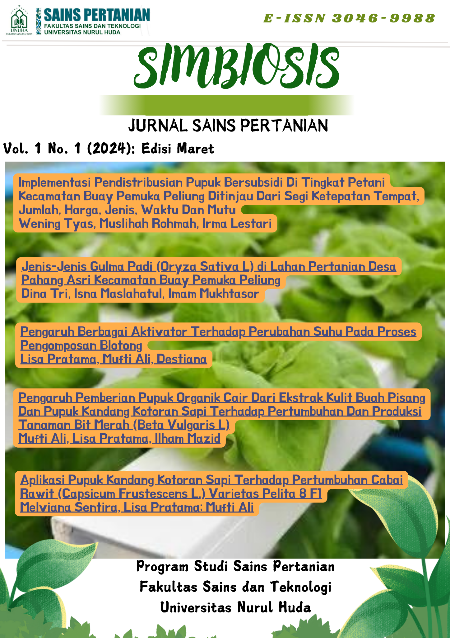 					View Vol. 1 No. 1 (2024): Edisi Maret
				